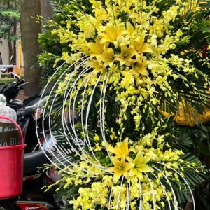 Lẵng hoa sài gòn 02